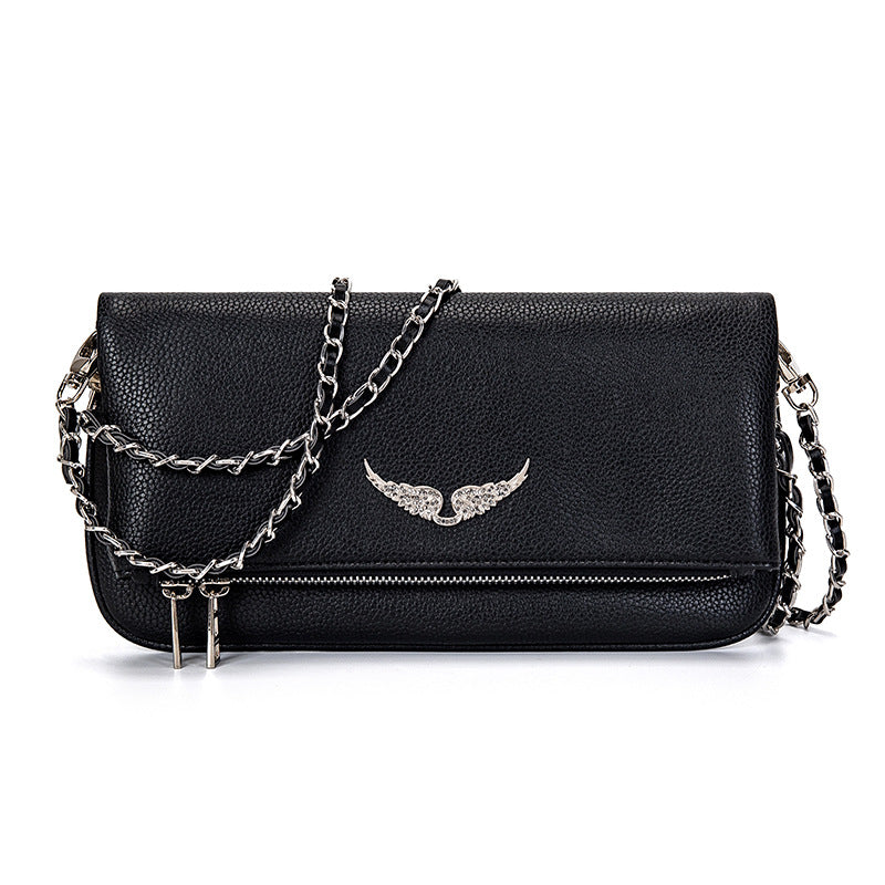 Dames Clutch met Ketting en Praktische Binnenkant → Dames Clutch met Ketting en Opbergvakjes - StudioMarella