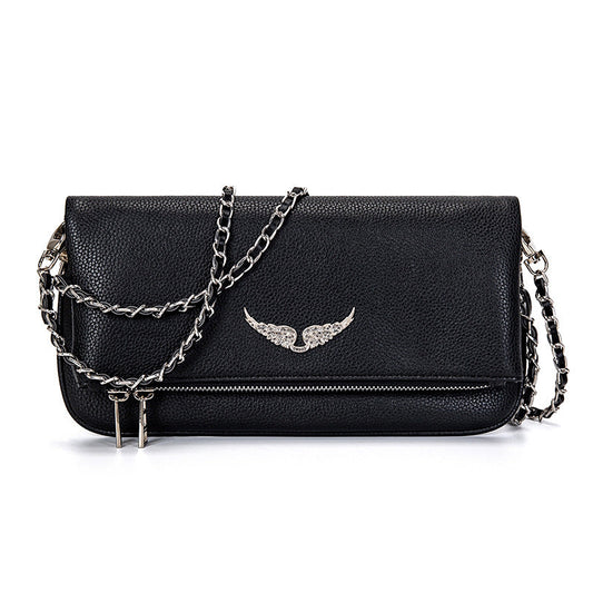 Dames Clutch met Ketting en Praktische Binnenkant → Dames Clutch met Ketting en Opbergvakjes - StudioMarella