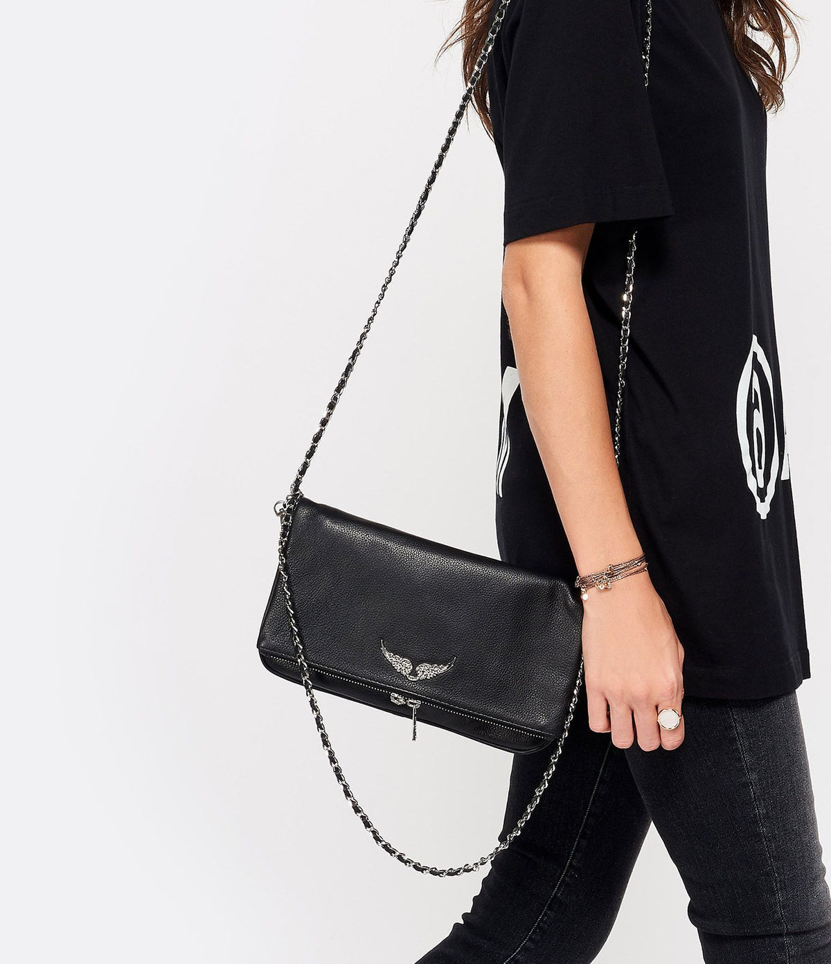 Dames Clutch met Ketting en Praktische Binnenkant → Dames Clutch met Ketting en Opbergvakjes
