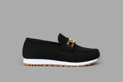 Zwarte loafers - zijkant
