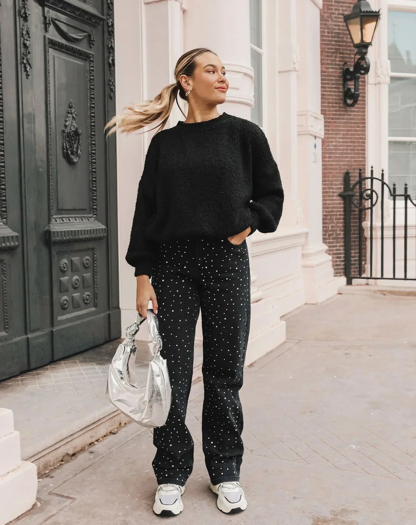Lange Avondjurk Glitter Maxi Jurk Feestelijk Elegant