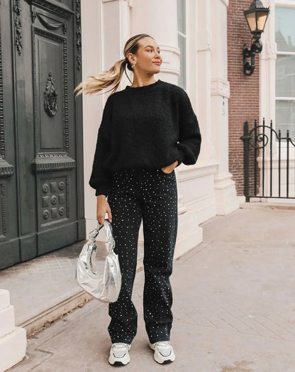 Lange Avondjurk Glitter Maxi Jurk Feestelijk Elegant