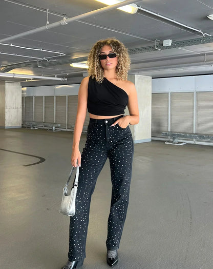 Lange Avondjurk Glitter Maxi Jurk Feestelijk Elegant