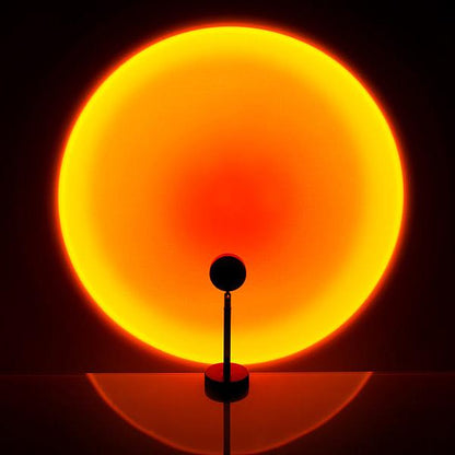 LED Sunset Lamp met 16 Kleurmodi en 360° Draaibare Kop voor Sfeerverlichting