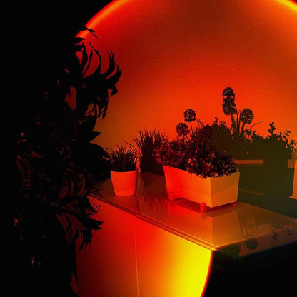 Sunset Lamp Projector LED 360 Graden Sfeerlicht Zonsondergang Lamp Kamer